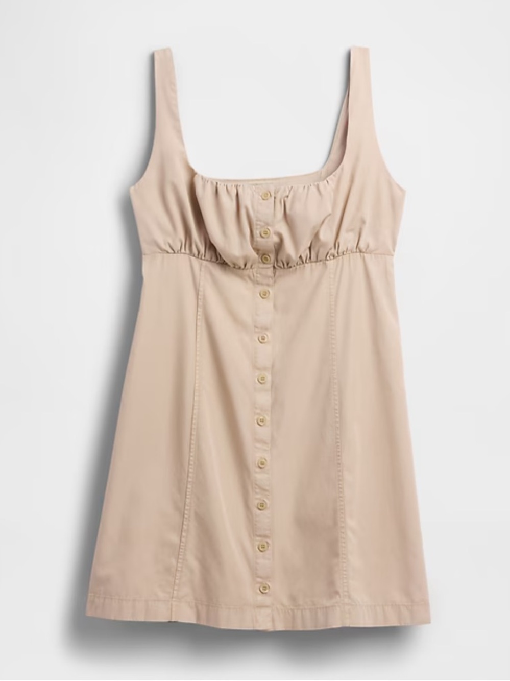 Shirred Button-Front Dress - Picture 4 of 7